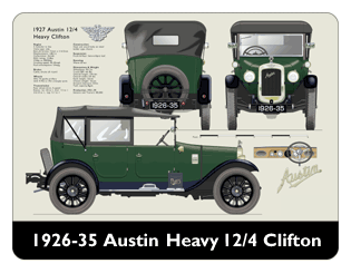 Austin Heavy 12/4 Clifton 1926-35 Mouse Mat